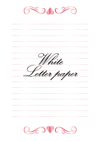 White Letter paper *GLOSSYPINK 3*