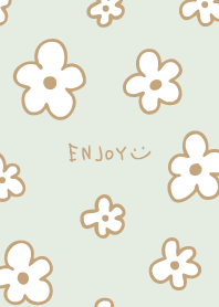 Fashionable beige flowers11 from Japan