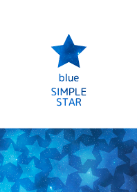 Simple star blue