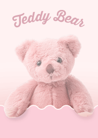 teddy bear peeks out 2 [pink]