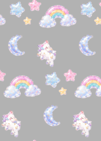 Puffy stars in the sky white