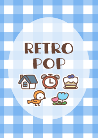 RETRO POP(blue plaid)
