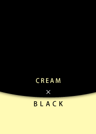 Cream and black
