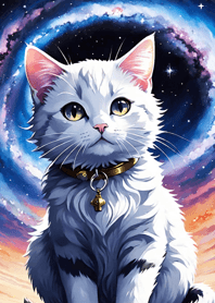 Night Moon Star Cat E8Fa42