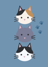 Simple cats/blue gray