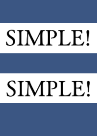 SIMPLE!SIMPLE!/NAVY BLUE/BEIGE