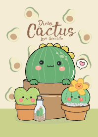 Cactus Dino : Avocado Lover