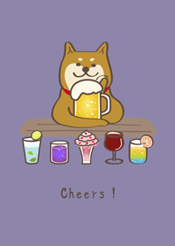 可愛的阿柴酒吧！(莫蘭迪紫色)