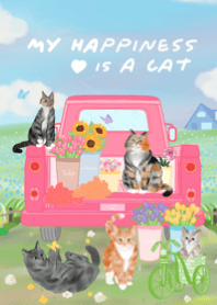 my happiness is a cat