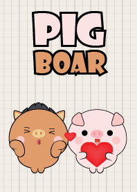 Mini Cute Boar & Pig