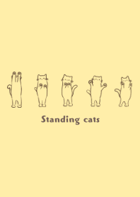 Standing cats -yellow-