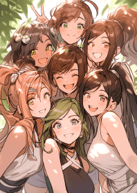 可愛的女忍者合照 1