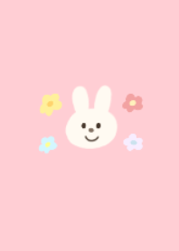 ◎ シンプル　ピンク　うさぎ
