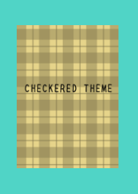 DUSTY YELLOW CHECKERED THEME/EMERALD