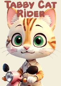 Tabby Cat Motorcycle Rider VOL.1