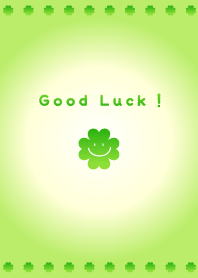 スマイルと幸せの四葉のクローバー