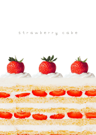 Very delicious strawberry cake.