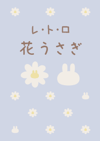 Flower&Rabbit / Purple(modified version)