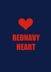 Red navy heart