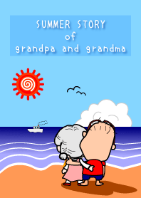 Summer story of grandpa and grandma