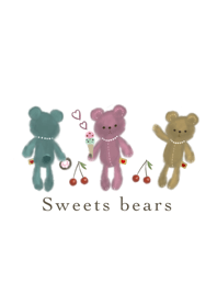 Sweets bears colorful
