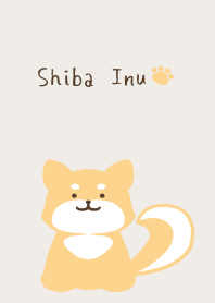 Shiba Inu with a cute tail-BEIGE