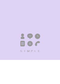 シンプル（white purple)V.232