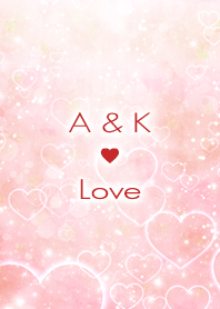 A & K Love Heart name theme