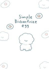 シンプル ビションフリーゼ 目玉焼き