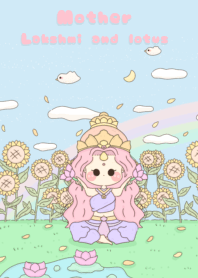 Mother Lakshmi and lotus