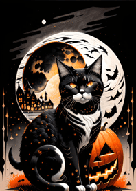 halloween cat 1206Cf