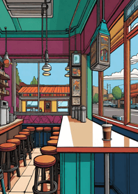 Cozy Coffee shop 1D588C