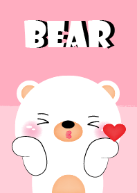 Love Love Cute White Bear