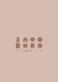 シンプル(beige brown)V.870