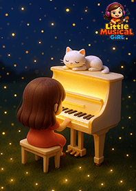 Little musical girl : Bright Piano