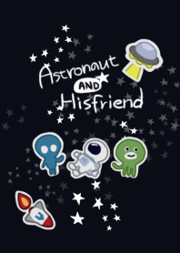 Astronaut and his friends