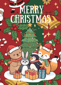 Cute Animals & Christmas Pattern