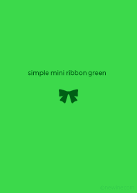 simple mini ribbon green