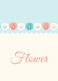 Flower 010-2 (pansy/Beige)