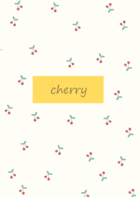 cherry_pattern #yellow beige