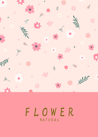 FLOWER SALMONPINK -NATURAL54