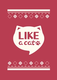 A red simple theme "like a cat".