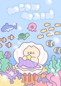 meowmaid with sea friends