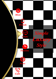 シンプルで高級感のある白×黒の着せ替え
