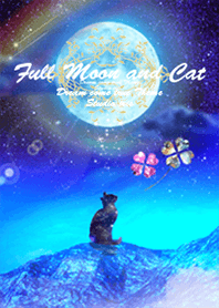 運気上昇 満月とネコ
