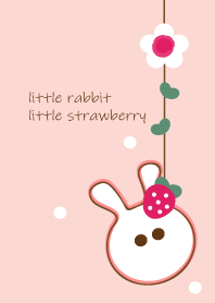 little rabbit with little strawberry 84