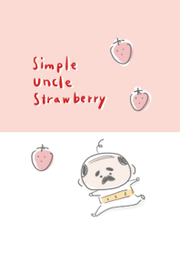 簡單的 叔叔 草莓 白灰