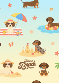 Summer Beach Puppies