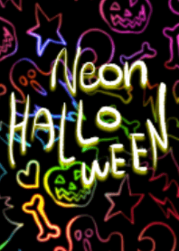 Neon Halloween Illust