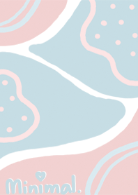 Minimal Blue Pink Pastel Sweet